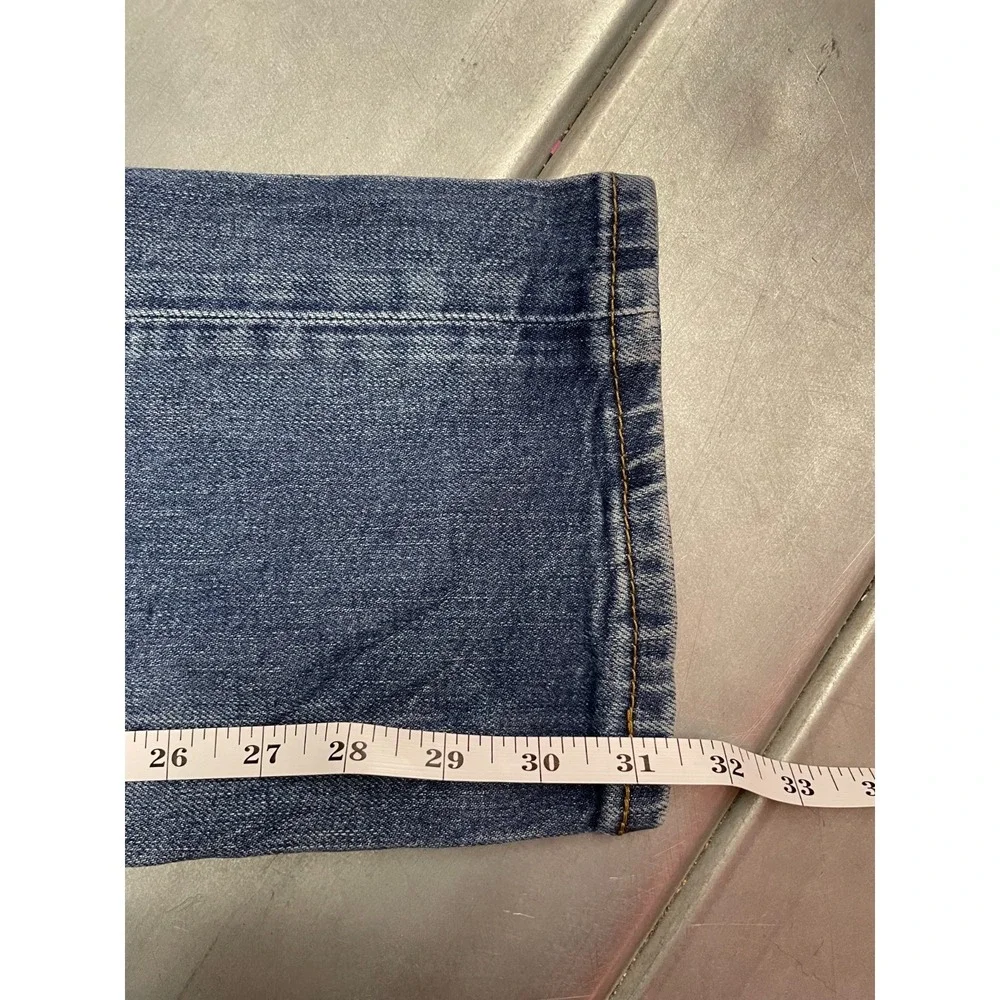 Levis 511 Jeans Mens 34x32 Blue Medium Wash Faded Denim Slim Straight‎